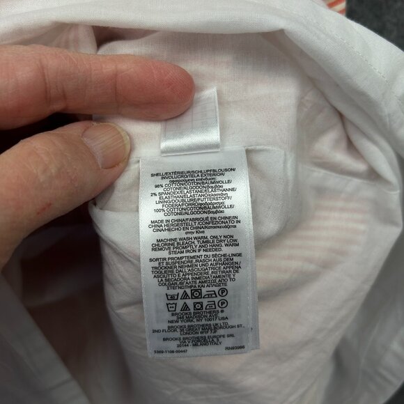 Brooks Brothers Red Fleece Sleeveless Seersucker Dress Women's Size 4 Striped - Picture 9 of 12